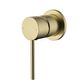 Star Mini PVD Brushed Bronze Shower Mixer 60mm Back Plate