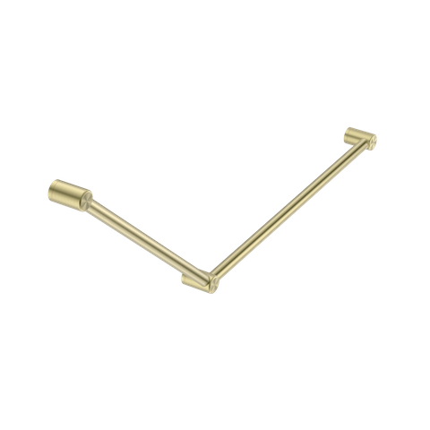 MECCA CARE 32MM DDA GRAB RAIL SET 45 DEGREE 750X900MM BRUSHED GOLD