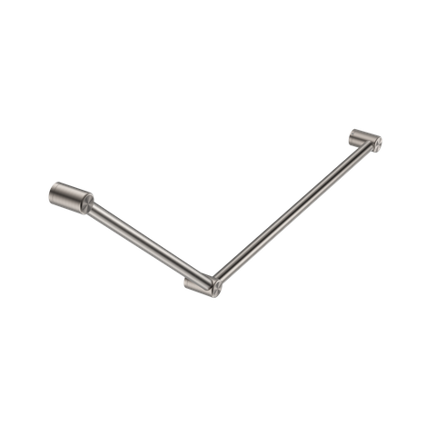 MECCA CARE 32MM DDA GRAB RAIL SET 45 DEGREE 750X900MM BRUSHED NICKEL