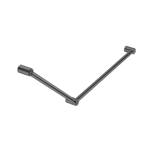 MECCA CARE 32MM DDA GRAB RAIL SET 45 DEGREE 750X900MM GUN METAL