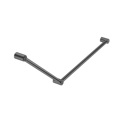 MECCA CARE 32MM DDA GRAB RAIL SET 45 DEGREE 750X900MM GUN METAL