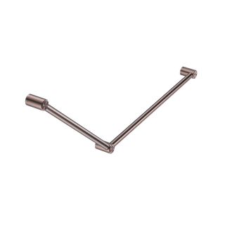 MECCA CARE 32MM DDA GRAB RAIL SET 45 DEGREE 750X900MM BRUSHED BRONZE