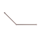 MECCA CARE 32MM DDA GRAB RAIL SET 45 DEGREE 750X900MM BRUSHED BRONZE