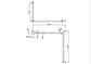 MECCA CARE 32MM DDA TOILET GRAB RAIL SET 90 DEGREE CONTINUOUS 600X1065X1025MM MA