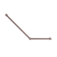 MECCA CARE 32MM AMBULANT TOILET GRAB RAIL 45 DEGREE 750x450MM BRUSHED BRONZE