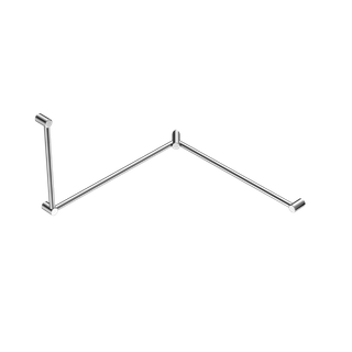 MECCA CARE 32MM DDA TOILET GRAB RAIL SET 90 DEGREE CONTINUOUS 600X1065X1025MM CH