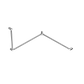 MECCA CARE 32MM DDA TOILET GRAB RAIL SET 90 DEGREE CONTINUOUS 600X1065X1025MM CH