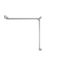 MECCA CARE 32MM DDA TOILET GRAB RAIL SET 90 DEGREE CONTINUOUS 600X1065X1025MM CH