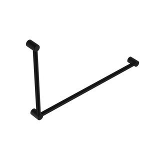 MECCA CARE 32MM DDA GRAB RAIL SET 90 DEGREE 600X1000MM MATTE BLACK