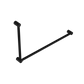 MECCA CARE 32MM DDA GRAB RAIL SET 90 DEGREE 600X1000MM MATTE BLACK