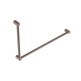 MECCA CARE 32MM DDA GRAB RAIL SET 90 DEGREE 600X1000MM BRUSHED BRONZE