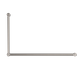 MECCA CARE 32MM DDA GRAB RAIL SET 90 DEGREE 600X1000MM BRUSHED NICKEL