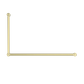 MECCA CARE 32MM DDA GRAB RAIL SET 90 DEGREE 600X1000MM BRUSHED GOLD