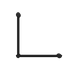 MECCA CARE 32MM AMBULANT TOILET GRAB RAIL 90 DEGREE 450x450MM MATTE BLACK