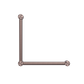 MECCA CARE 32MM AMBULANT TOILET GRAB RAIL 90 DEGREE 450x450MM BRUSHED BRONZE