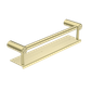 MECCA CARE 25MM GRAB RAIL WITH SHELF 300MM BRUSHED GOLD