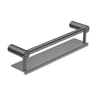 MECCA CARE 25MM GRAB RAIL WITH SHELF 300MM GUN METAL