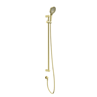 MECCA CARE 25MM GRAB RAIL AND ADJUSTABLE SHOWER RAIL SET 900MM BRUSHED GOLD