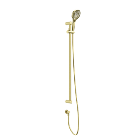 MECCA CARE 25MM GRAB RAIL AND ADJUSTABLE SHOWER RAIL SET 900MM BRUSHED GOLD