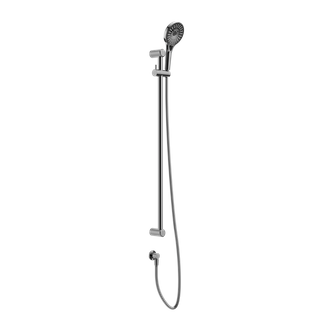 MECCA CARE 25MM GRAB RAIL AND ADJUSTABLE SHOWER RAIL SET 900MM CHROME