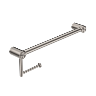 MECCA CARE 25MM TOILET ROLL RAIL 300MM BRUSHED NICKEL