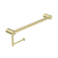 MECCA CARE 25MM TOILET ROLL RAIL 300MM BRUSHED GOLD