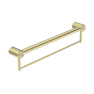 MECCA CARE 32MM GRAB RAIL WITH TOWEL HOLDER 600MM BRUSHED GOLD