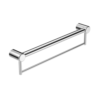 MECCA CARE 32MM GRAB RAIL WITH TOWEL HOLDER 600MM CHROME