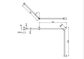 MECCA CARE 32MM DDA TOILET GRAB RAIL SET 45 DEGREE CONTINUOUS 750X965X1025MM MAT