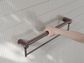 MECCA CARE 32MM GRAB RAIL WITH TOWEL HOLDER 900MM BRUSHED BRONZE