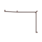 MECCA CARE 32MM DDA TOILET GRAB RAIL SET 45 DEGREE CONTINUOUS 750X965X1025MM BRU