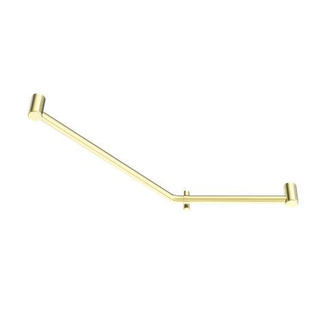 MECCA CARE 32MM AMBULANT 45 DEGREE BENT TUBE GRAB RAIL 450X650MM BRUSHED GOLD