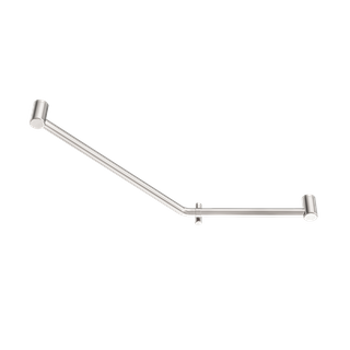 MECCA CARE 32MM AMBULANT 45 DEGREE BENT TUBE GRAB RAIL 450X650MM BRUSHED NICKEL