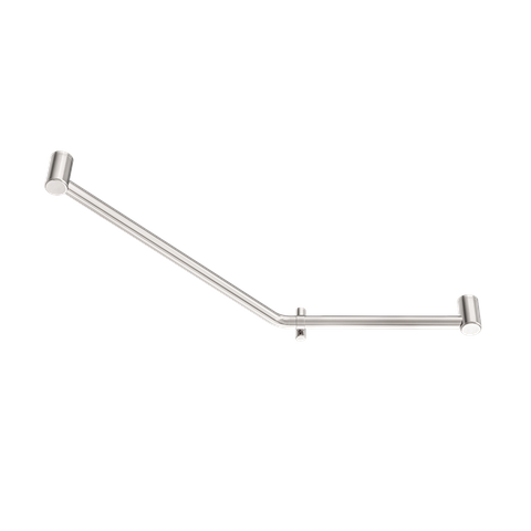 MECCA CARE 32MM AMBULANT 45 DEGREE BENT TUBE GRAB RAIL 450X650MM BRUSHED NICKEL