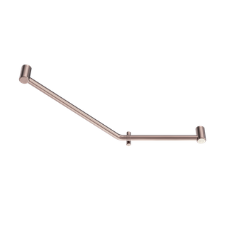 MECCA CARE 32MM AMBULANT 45 DEGREE BENT TUBE GRAB RAIL 450X650MM BRUSHED BRONZE