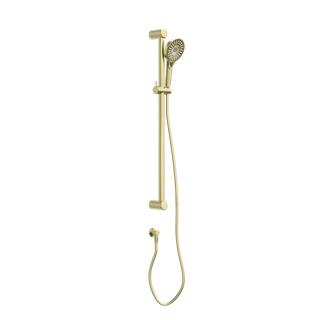 MECCA CARE 32MM GRAB RAIL AND ADJUSTABLE SHOWER RAIL SET 900MM BRUSHED GOLD