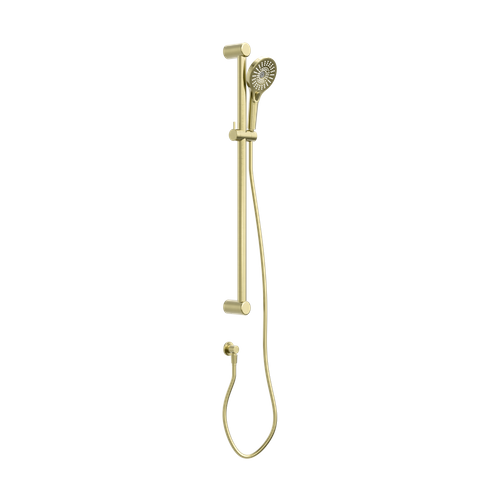 MECCA CARE 32MM GRAB RAIL AND ADJUSTABLE SHOWER RAIL SET 900MM BRUSHED GOLD