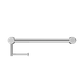 MECCA CARE 32MM GRAB RAIL WITH TOILET ROLL HOLDER 450MM CHROME