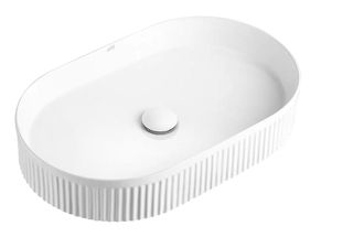 Kensington 560X350x120 Oval Basin MATTE WHITE