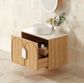 Laguna 600x460 Wall hung Natural American Oak Vanity Cab Only