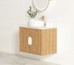 Laguna 600x460 Wall hung Natural American Oak Vanity Cab Only