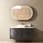 Laguna 1200x460 Wall hung Black American Oak Vanity Cab Only