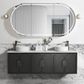 Laguna 1800x460 Wall hung Black American Oak Vanity Cab Only