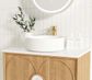 Laguna 750x460 Wall hung Natural American Oak Vanity Cab Only