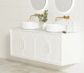 Laguna 1500x460 Wall hung Satin White Vanity Cab Only