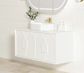 Laguna 1200x460 Wall hung Satin White Vanity Cab Only