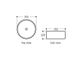 Radius Round A/C Basin 355x355 Gloss White & Matte Black