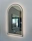 Vivian Clive Arch D 500 x 900 LED Mirror w Black Frame