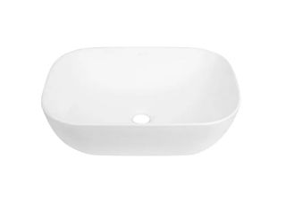 Oval Above Counter Basin Matte White 455x320x135