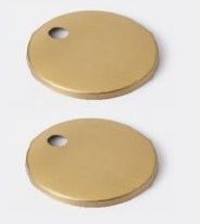 Seat Bracket Cover plate Brushed Gold (pair)